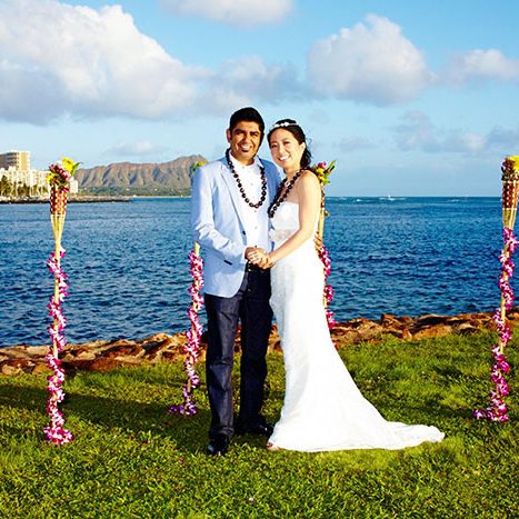 Destination weddings in Oahu.