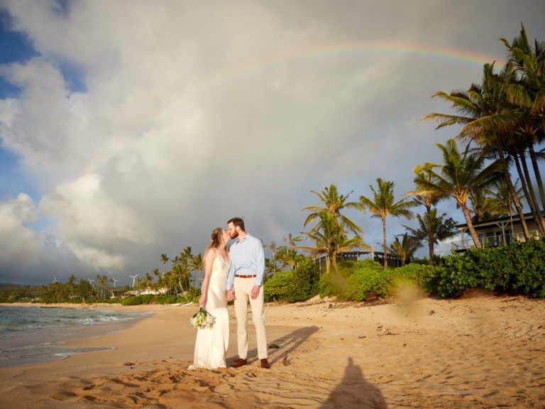 Hawaii wedding & vow renewal at North Shore.